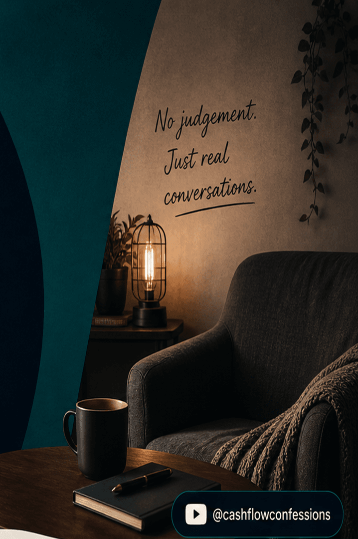 A quiet room lit by a single window — the setting for a confession.